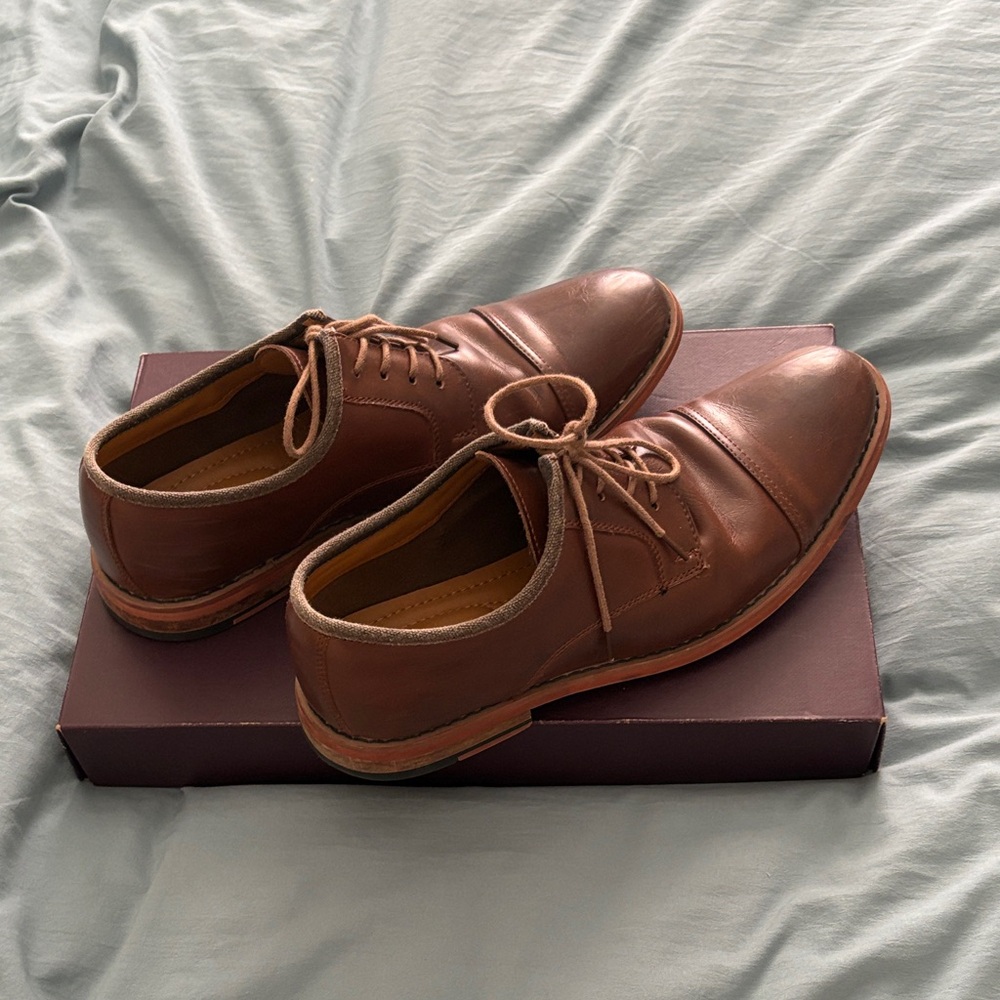 Call it Spring Classic Brown Leather Men's Shoes - Size 9.5